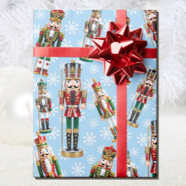 Nutcracker Toss on Snow Christmas Roll of Geschenkpapier