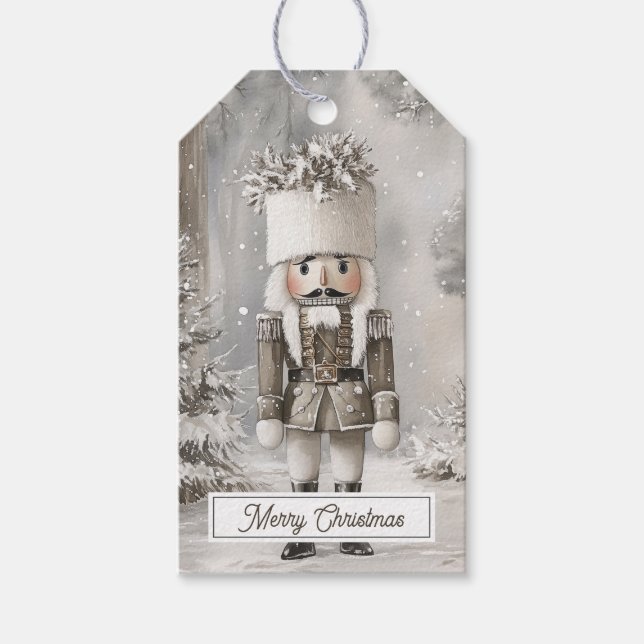 Nutcracker Toy Soldier Christmas Geschenkanhänger (Vorderseite)