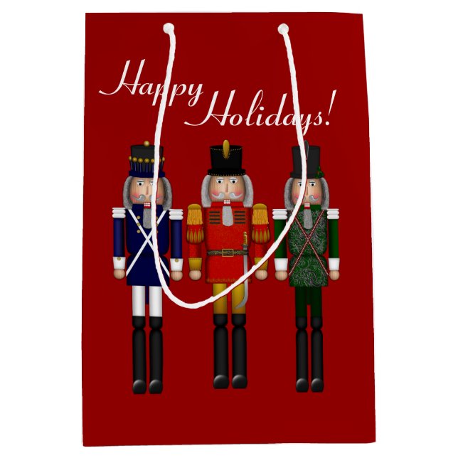 Nutcracker Trio-Red-GIFT BAG Mittlere Geschenktüte (Vorderseite)