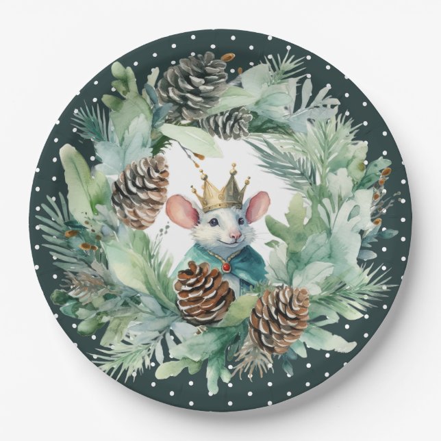 Nutcracker Weihnachten Geburtstag Pappteller (Vorderseite)