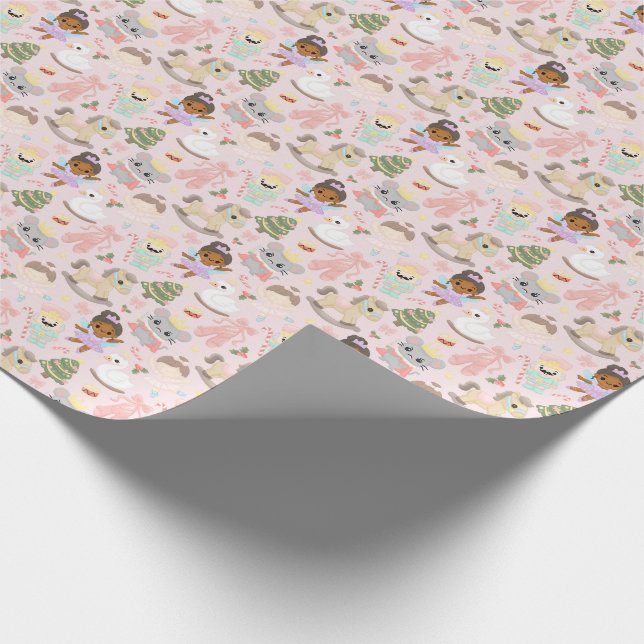 Nutcracker Weihnachten Niedlich handGezeichnet Pas Geschenkpapier (Ecke)