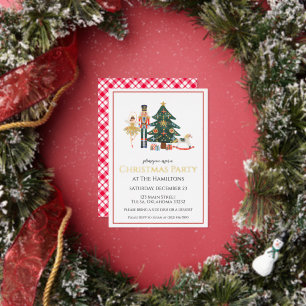 Nutcracker Weihnachts-Party Einladung
