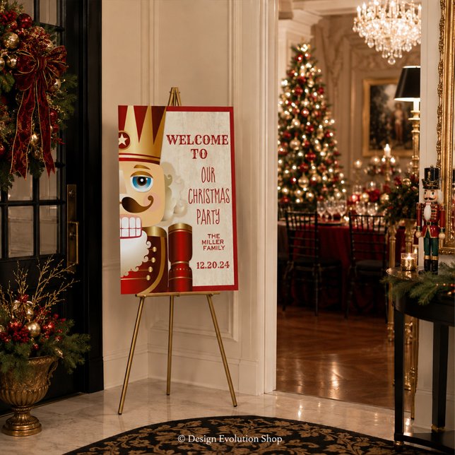 Nutcracker Weihnachtsfeiertag Begrüßungszeichen Poster (Von Creator hochgeladen)