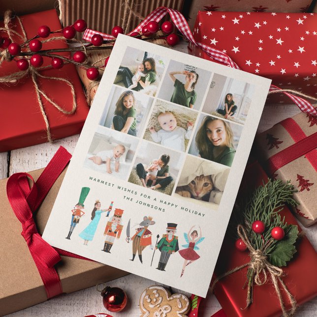 Nutcracker | Weihnachtsfeiertag | Fotokarte Feiertagskarte (Nutcracker traditional classic Christmas Photo greeting card)