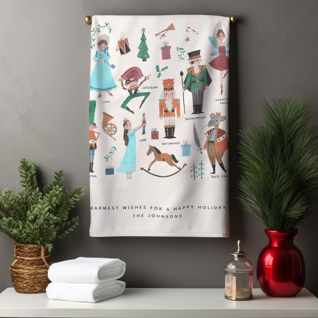 Nutcracker | Weihnachtsfeiertag | Küchentücher (Nutcracker | Christmas Holiday | Kitchen Towel)