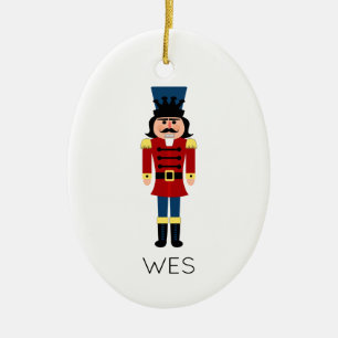 Nutcracker Weihnachtsfeiertag NAME Classic Keramik Ornament