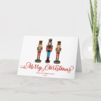 Nutcracker Weihnachtsgrüße Faltkarte