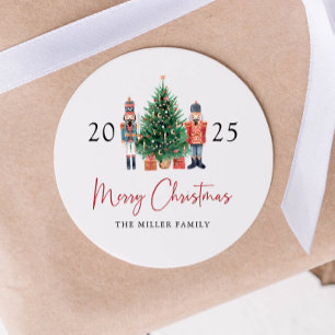 Nutcracker Weihnachtskleber Runder Aufkleber