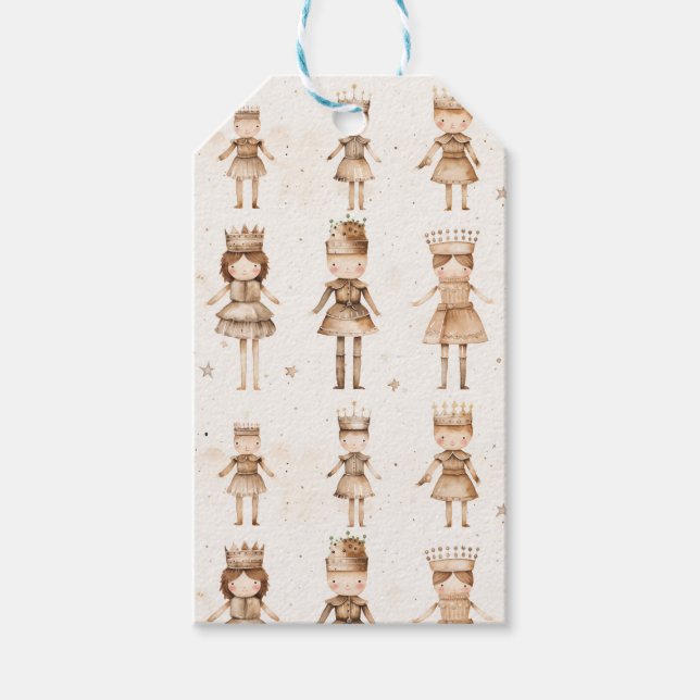 Nutcracker Weihnachtsmarke Geschenkanhänger (Vorderseite)