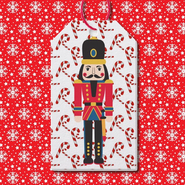 Nutcracker Weihnachtsmarke personalisieren Geschenkanhänger (Von Creator hochgeladen)