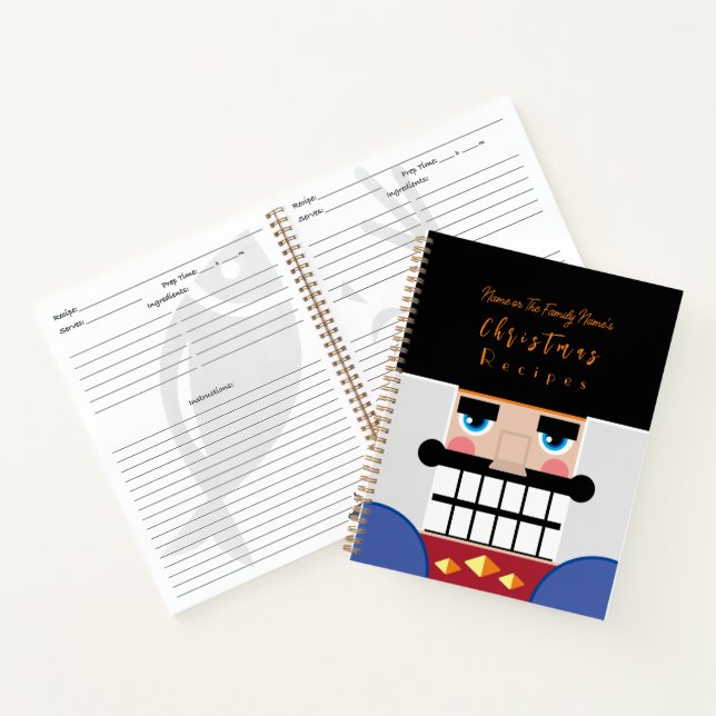 Nutcracker Weihnachtsrezepte Kochbuch Notizbuch (Innenseite)