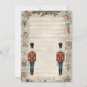 Nutcracker Weihnachtsvorlage Vintag Einladung