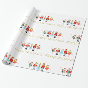 Nutcracker Weihnachtswrackpapier Geschenkpapier
