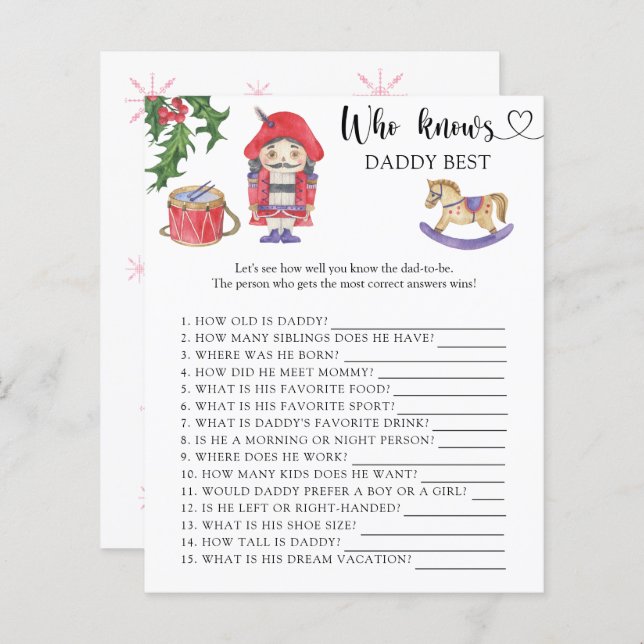 Nutcracker - Wer kennt Daddy best game (Vorne/Hinten)