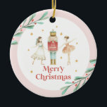 Nutcracker Winter Ballet Weihnachten Keramik Ornament<br><div class="desc">Nutcracker Ballett Winterschneeflocken Weihnachtsschmuck.</div>