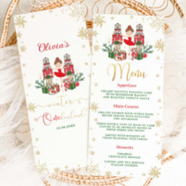Nutcracker Winter Onederland 1st Birthday Menu Programm