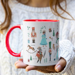 Nutcracker | Winterferien | TASSE<br><div class="desc">Caroline Bonne Muller ©2018 Alle Rechte vorbehalten Handgemalte Kunstwerke von mir mit Liebe! Fühlen Sie sich frei, um Text zu ändern oder hinzuzufügen.</div>