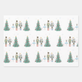 Nutcracker Wrapping Paper - Pastell und Feierlich Geschenkpapier Set