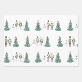 Nutcracker Wrapping Paper - Pastell und Feierlich Geschenkpapier Set