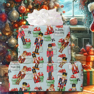 Nutcracker zum und aus Namenswrapping-Papier hinzu Geschenkpapier