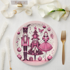 Nutcrackers Christmas Plate Pappteller