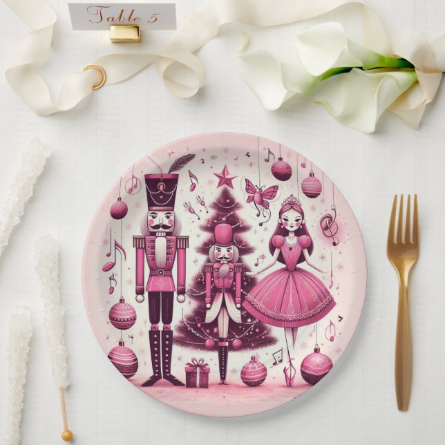 Nutcrackers Christmas Plate Pappteller (Hochzeit)