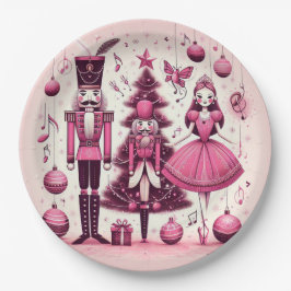 Nutcrackers Christmas Plate Pappteller
