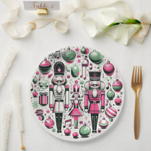 Nutcrackers Christmas Plate Pappteller