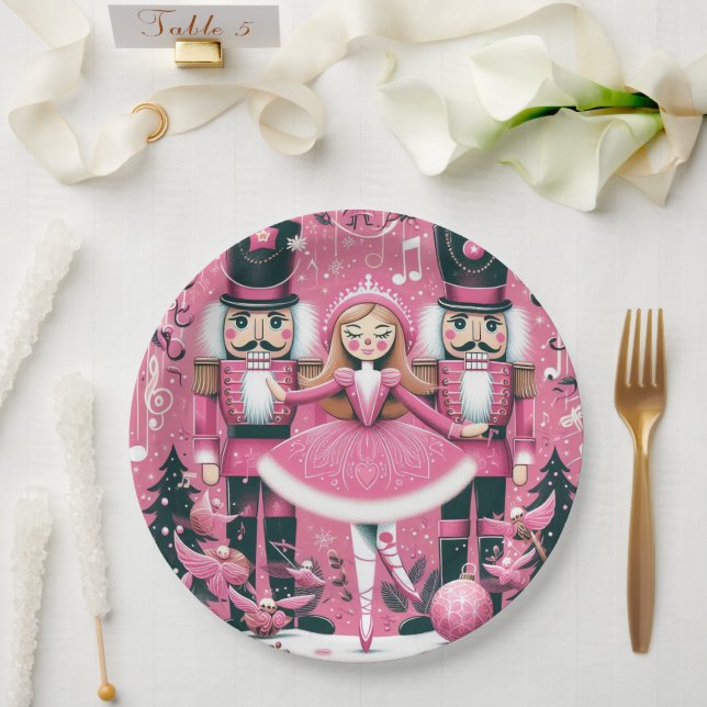 Nutcrackers Christmas Plate Pappteller (Hochzeit)