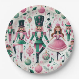 Nutcrackers Christmas Plate Pappteller