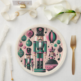 Nutcrackers Christmas Plate Pappteller