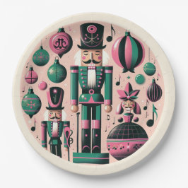 Nutcrackers Christmas Plate Pappteller