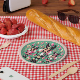 Nutcrackers Christmas Plate Pappteller