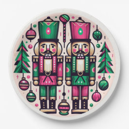 Nutcrackers Christmas Plate Pappteller