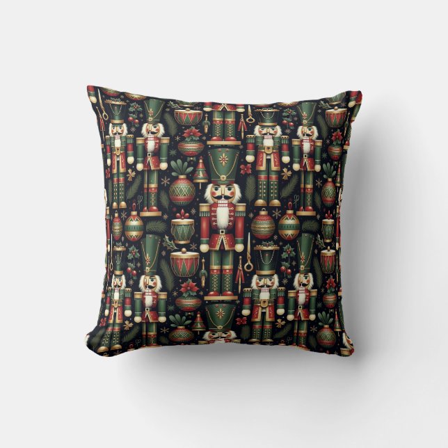 Nutcrackers Pattern Kissen (Vorderseite)