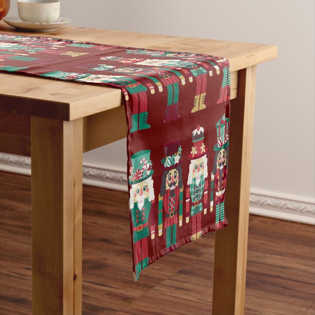 Nutcrackers Weihnachtsdekoration Kurzer Tischläufer (Beispiel)