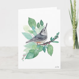 Nuthatch Bird Card Karte