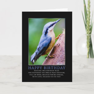 Nuthatch Birthday Grußkarte Karte