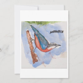 Nuthatch Greeting Card Einladung