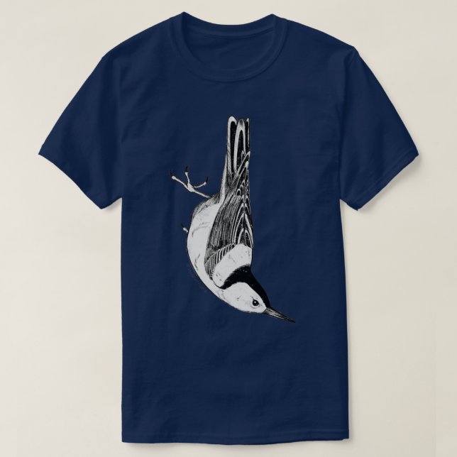 Nuthatch Illustration T-Shirt (Design vorne)