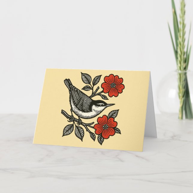 Nuthatch Karte (Vorderseite)