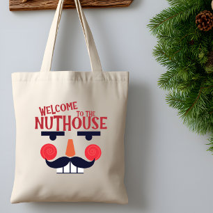 Nuthouse Funny Christmas Holiday Grocero Tragetasche