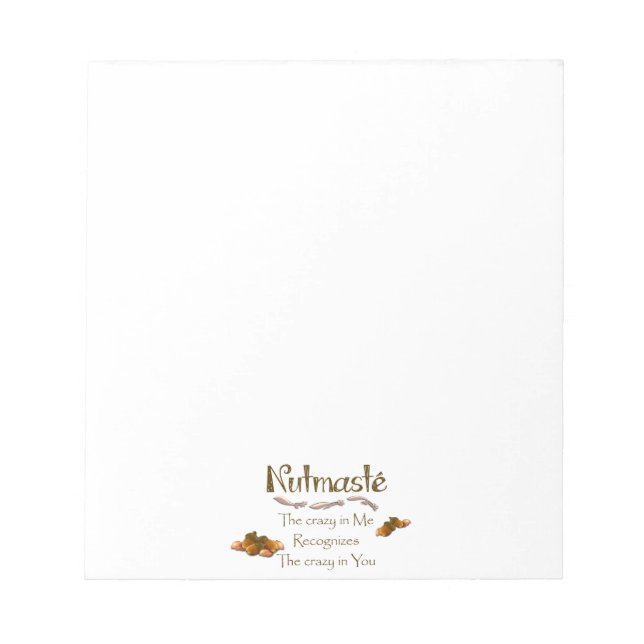 Nutmaste Notizblock (Vorderseite)