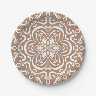 Nutmeg Mandala Pappteller