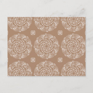 Nutmeg Mandala Postkarte