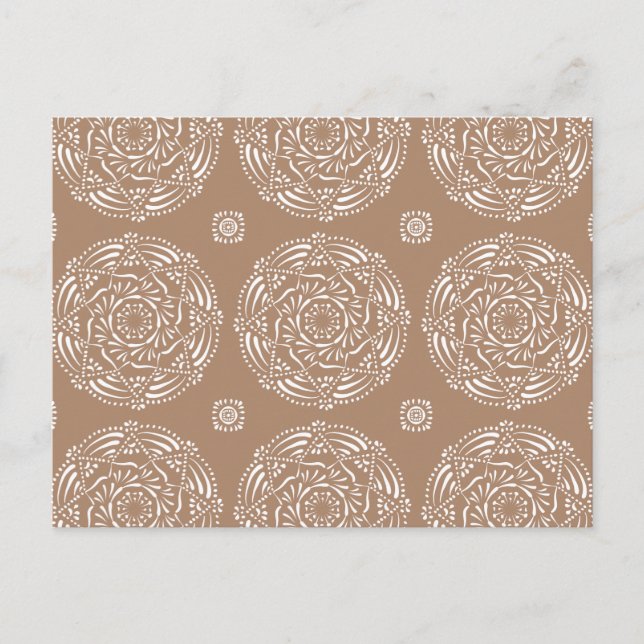 Nutmeg Mandala Postkarte (Vorderseite)