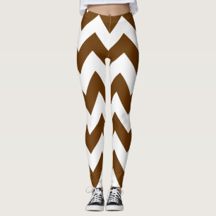 Nutmeg Neutral Chevrons Leggings