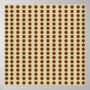 Nutmeg Spice Moods Dots Poster