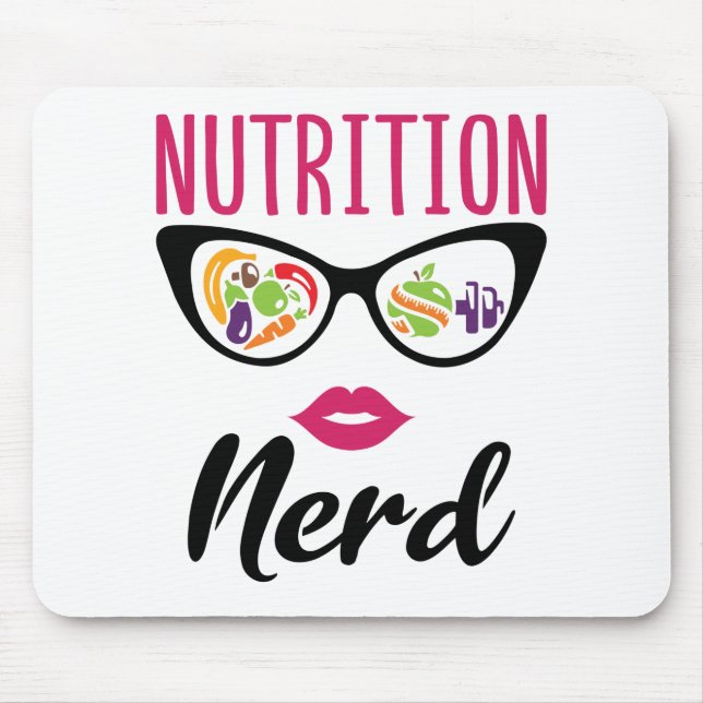 Nutrition Nerd Nutritionist Dietitian Mousepad (Vorne)