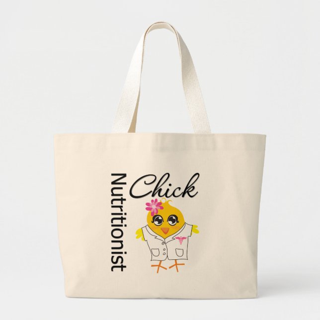 Nutritionist Chick Jumbo Stoffbeutel (Vorne)